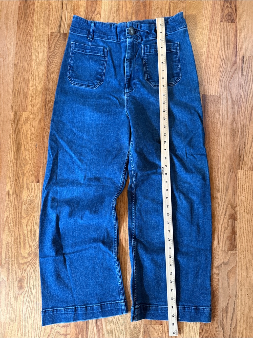 Anthropologie Pilcro the skipper sailor Jeans in Deep Blue 32 - Picture 3 of 10